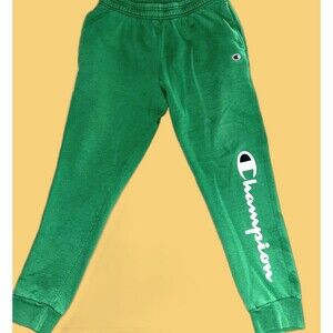 Champion Jogger Pants Adult Large Green Heavyweight